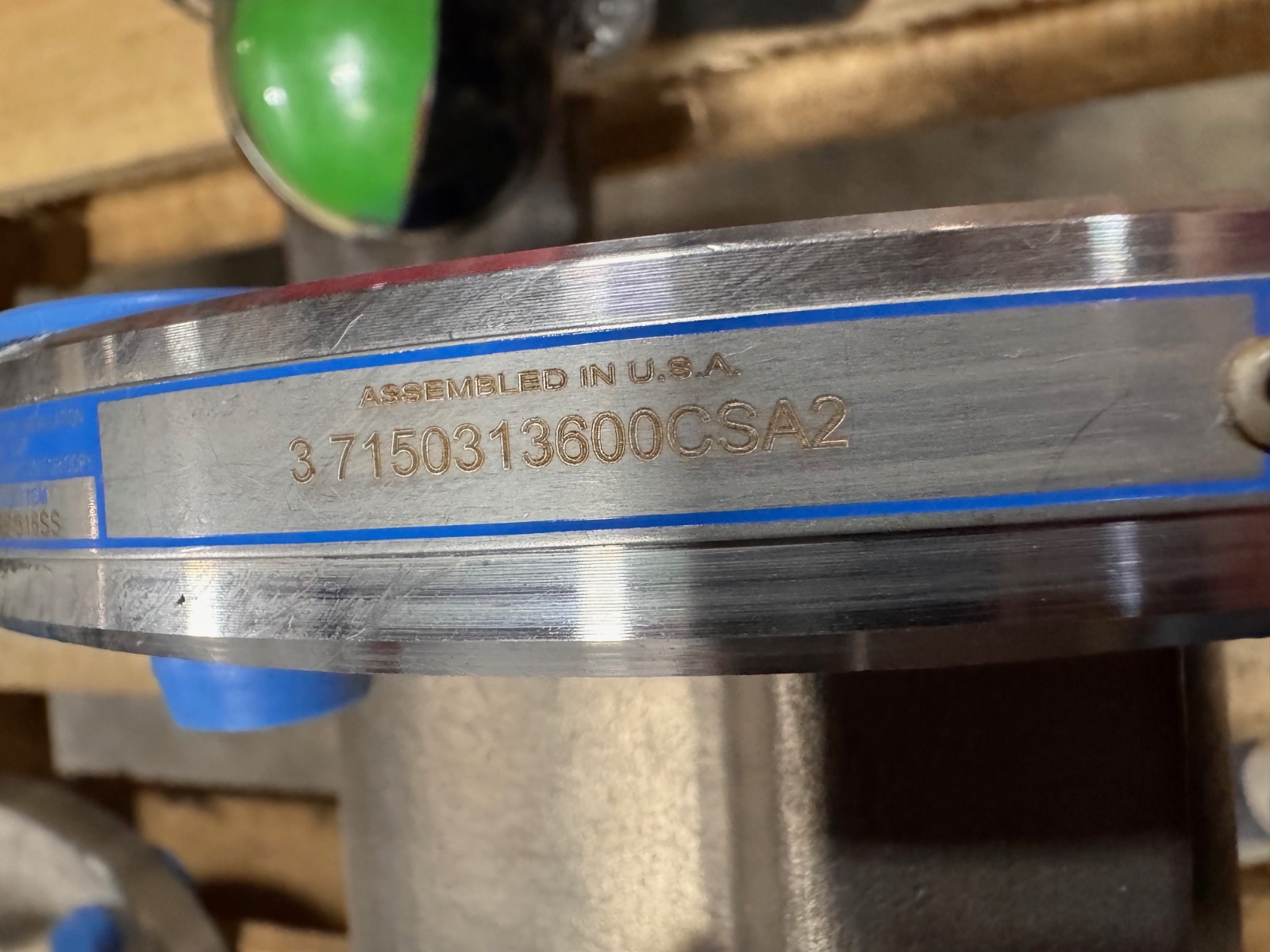 JAMESBURY 3" 150 FP BALL VALVE 316 SS MODEL 7150 HANDLE OP ZF1
