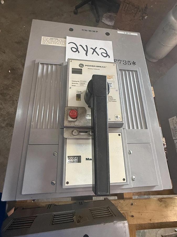 Refurbished General Electric 2000 AMP Power Break I BREAKER MODEL TPY6620  W MagneTrip 2YX1