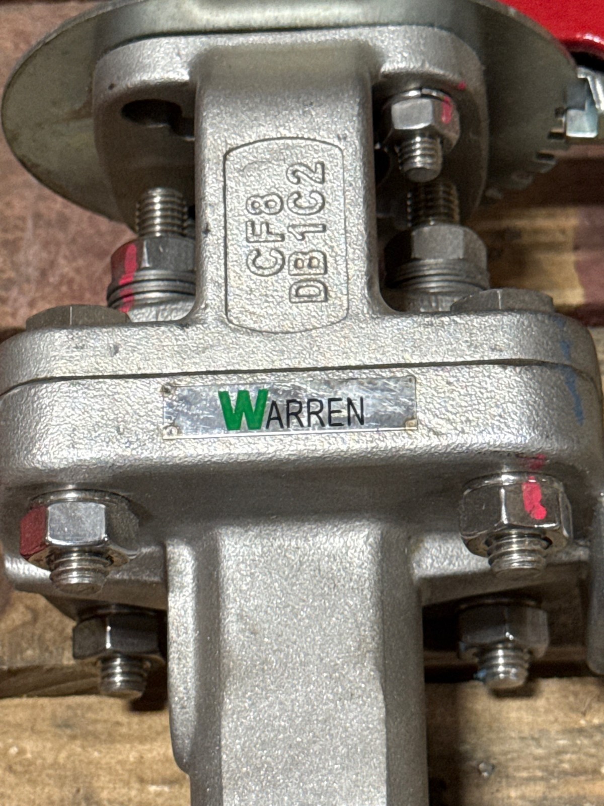 Used WARREN 3" 150 DOUBLE OFFSET LUG HI PERFORMANCE BUTTERFLY VALVE  MODEL 9158-2
