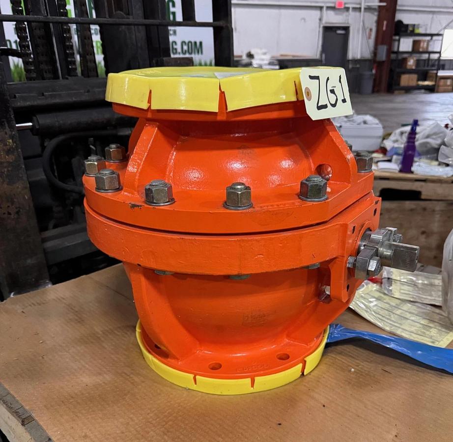 XOMOX 8" 150 RF FP PFA LINED BALL VALVE ZG1 CAT R202 EN J51049/ST/PFA W GEAR OP