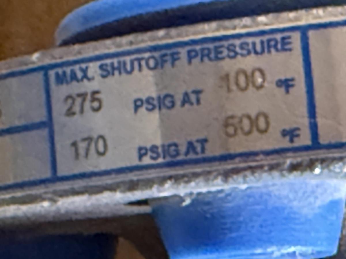JAMESBURY 3/4" 150 RF BALL VALVE FP FIG # 3/4" 7150313600XTZ2 316 BODY