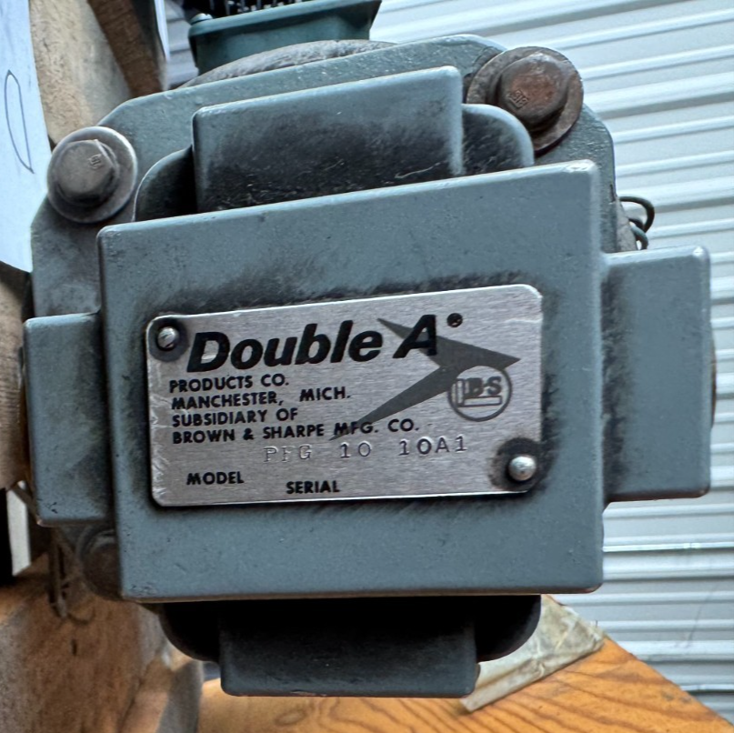 DOUBLE A BROWN & SHARP DD3 HYDRAULIC PUMP MODEL PFG 10 10A1 RELIANCE MOTOR 11 HP