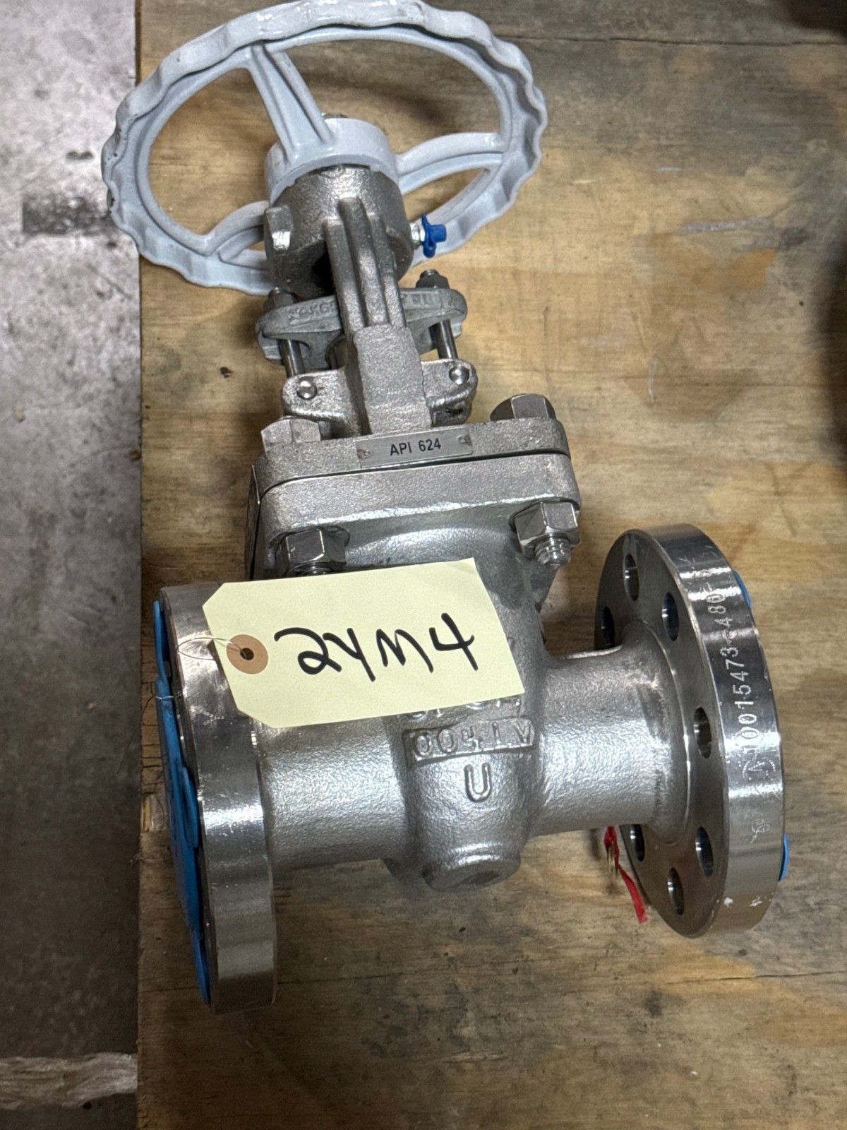 Used 2" 300 RF GATE VALVE 316 SS HANDWHEEL OP NEWAY 2G3RG12-6-GRA-ULE 2YM2 3 4