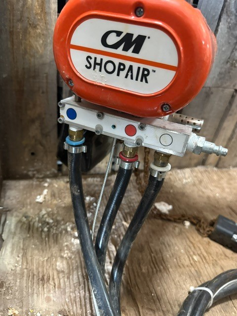Used Shopair Pneumatic Hoist 1/2 Ton CM 2YS9