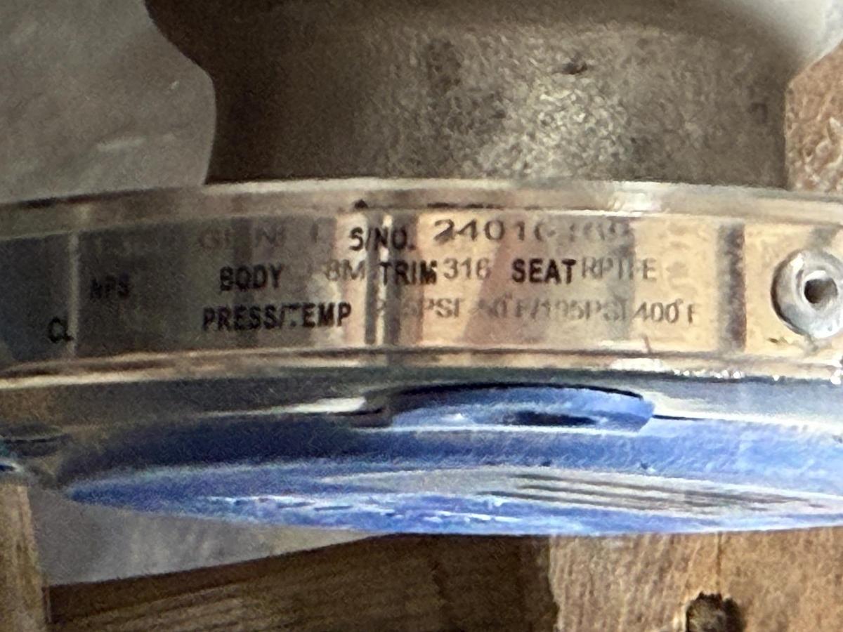 JAMESBURY 3/4" 150 RF BALL VALVE FP FIG # 3/4" 7150313600XTZ2 316 BODY