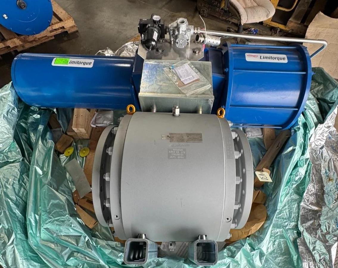 Used LIMITORQUE ACT LPS-30A-585B-FC2-3 W ARGUS 16" 150 RF FP BALL VALVE FK76M