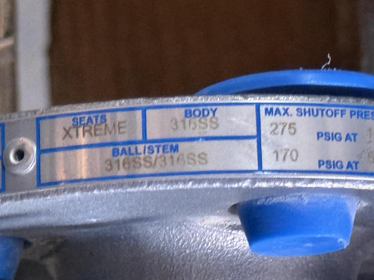 JAMESBURY 3/4" 150 RF BALL VALVE FP FIG # 3/4" 7150313600XTZ2 316 BODY
