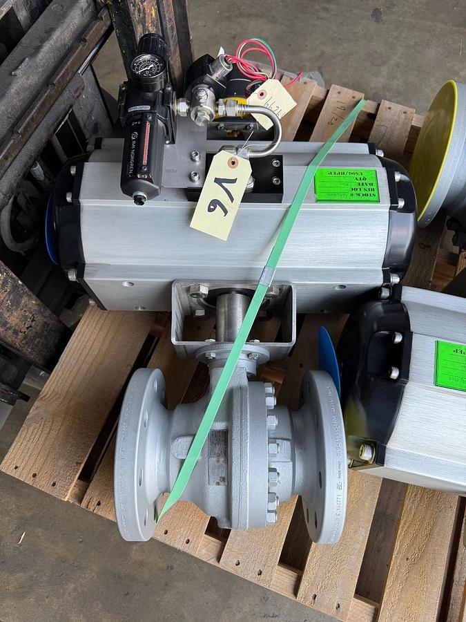 ARGUS 4" 300 RF FP BALL VALVE FK76M V4 6 17 AUTOMAX SUPERNOVA ACTUATOR  S250S09