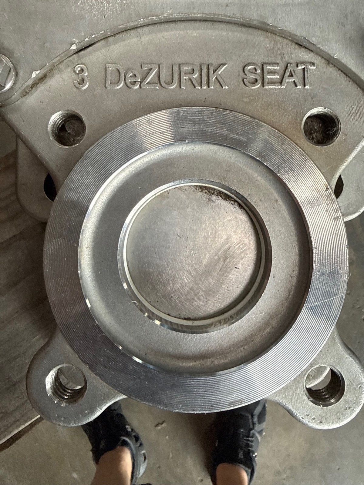 Used DEZURICK 3" 150 LB LUG KNIFE GATE VALVE 2YIA MODEL KLS 9249645R005 9633562 316SS