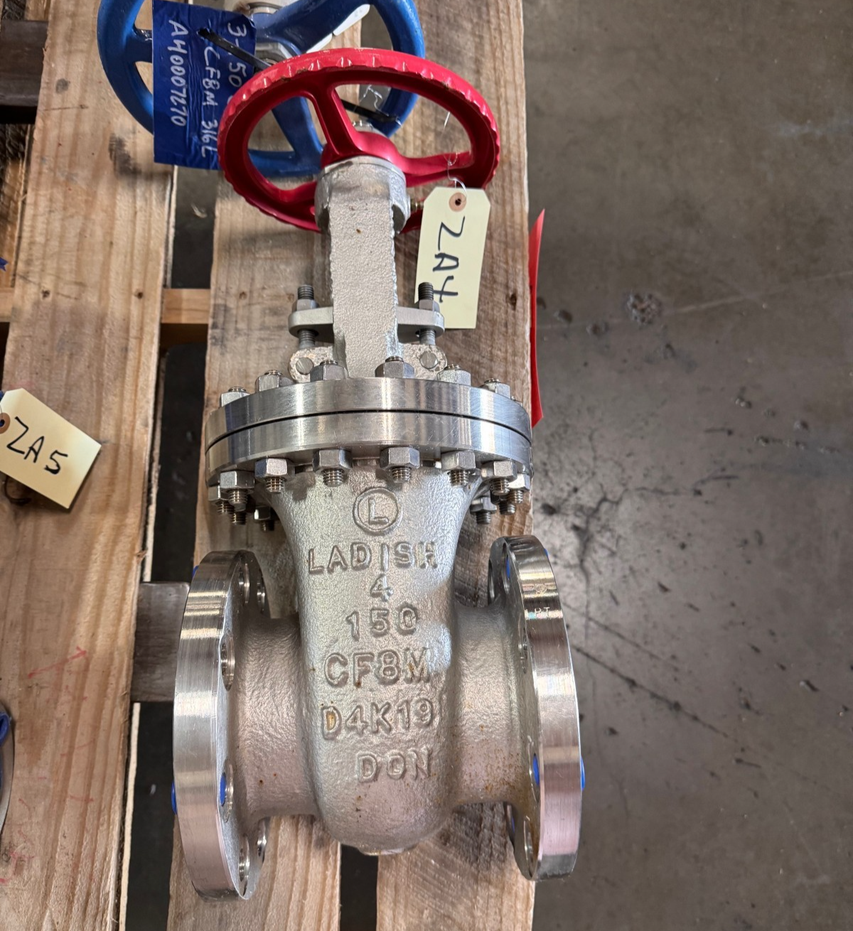 LADISH 4" 150 RF GATE VALVE 316 SS ZA4