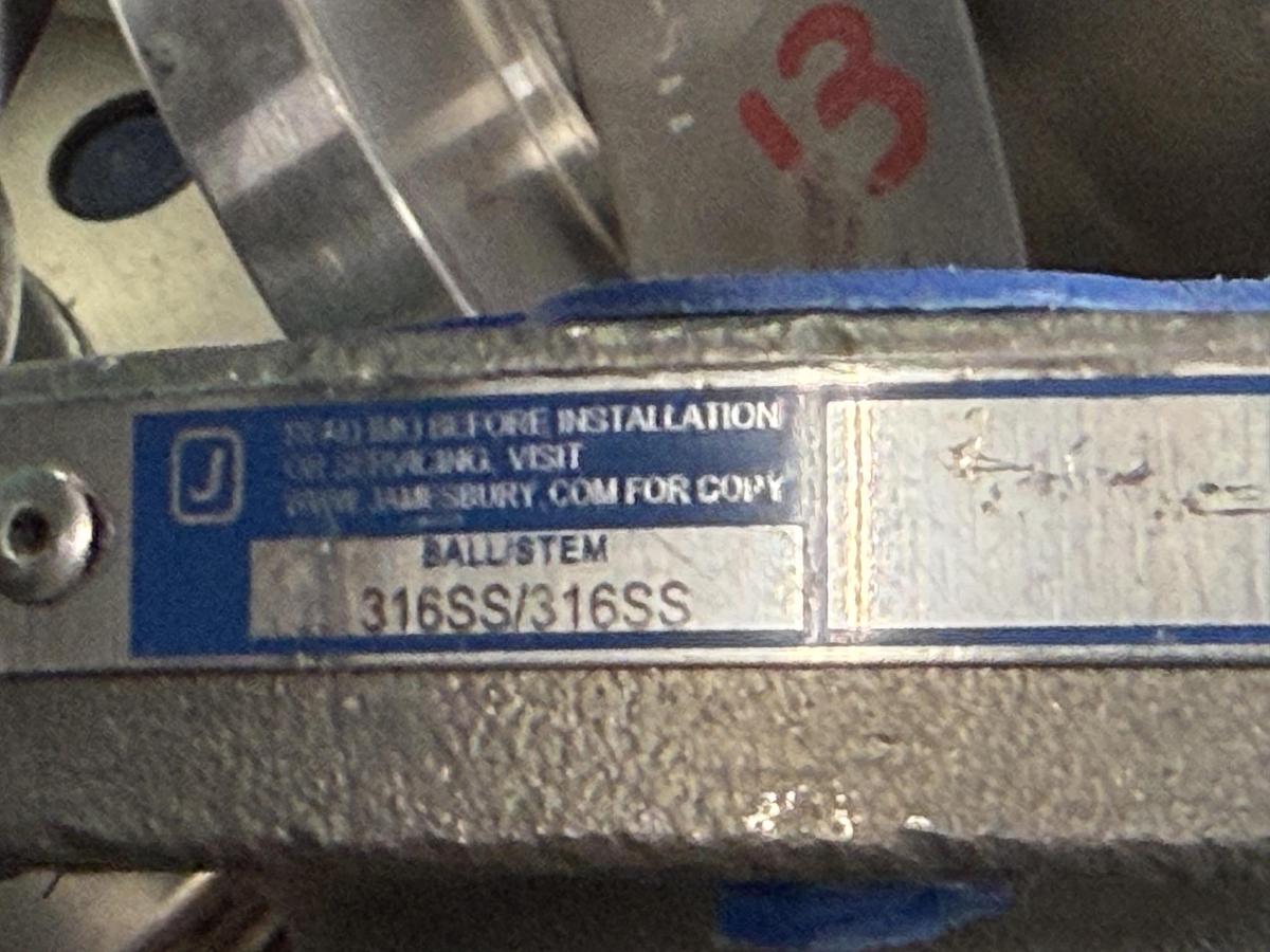 JAMESBURY 2" 150 RF BALL VALVE RP FIG # 2" 7150313600XTZ2 316 BODY