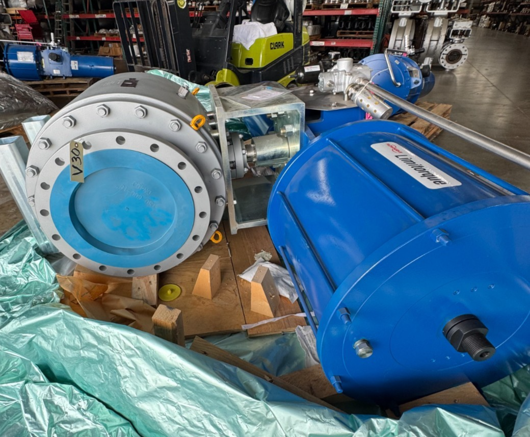 Used LIMITORQUE ACT LPS-30A-585B-FC2-3 W ARGUS 16" 150 RF FP BALL VALVE FK76M