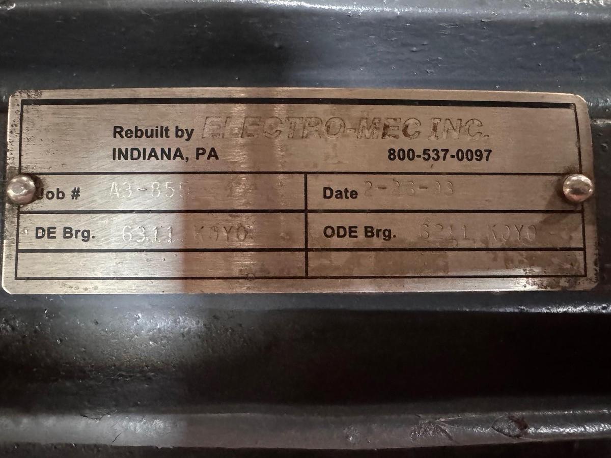 Refurbished US ELECTRIC MOTOR 40 HP MODEL N01L301R0-73R-2 2XG 3545 RPM 460 V 47 AMPS 3 PH