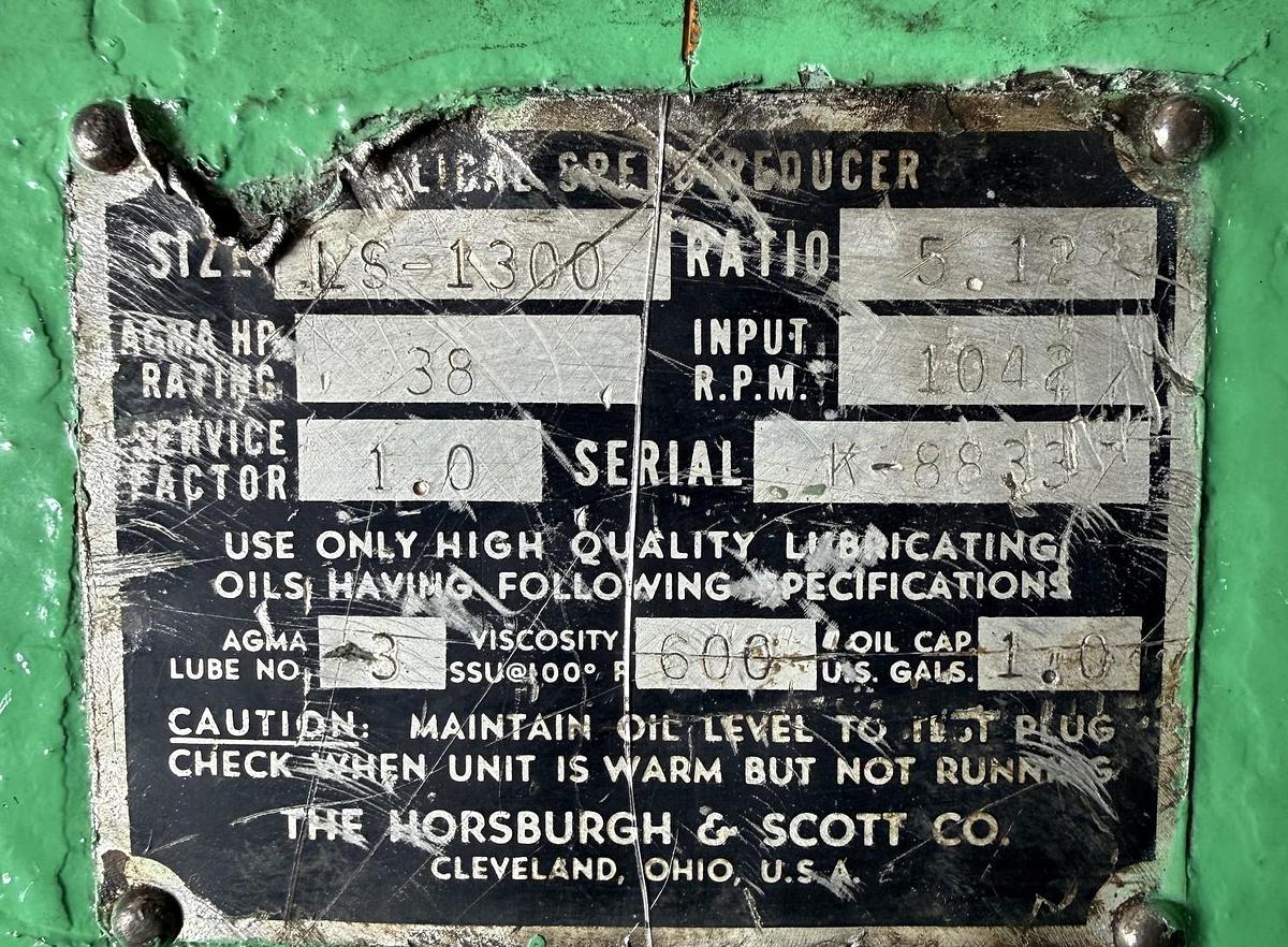 Refurbished HORSBURGH & SCOTT GEAR REDUCER MODEL LS-1300 2YY8