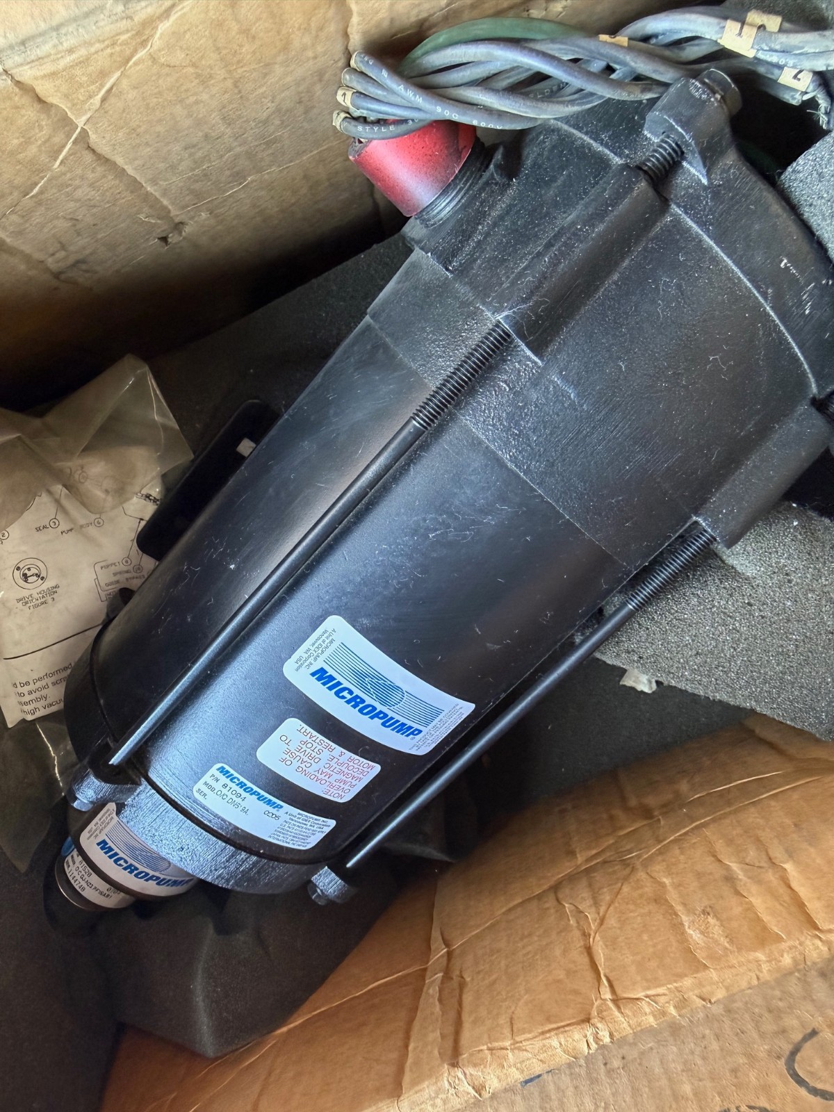 MICROPUMP PUMP MODEL GJ-N23.PF1SAB1 WITH GJ-N23.PF1SAB1 115/230 V 3450 RPM DRIVE