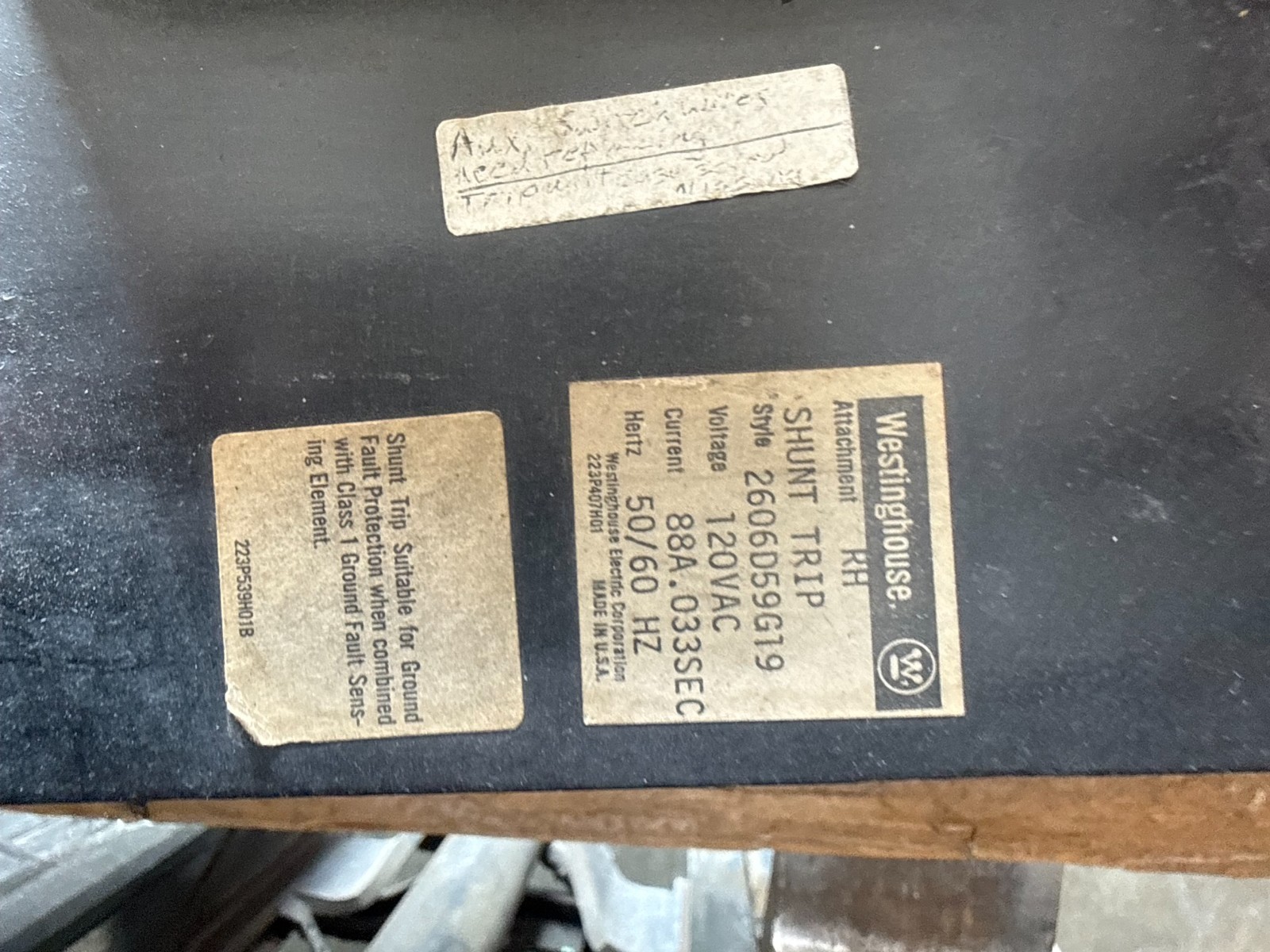 Refurbished Westinghouse Breaker 2500 AMP MODEL PC250016 2KA PC FR  600V 2000 AMP TRIP 2YW5