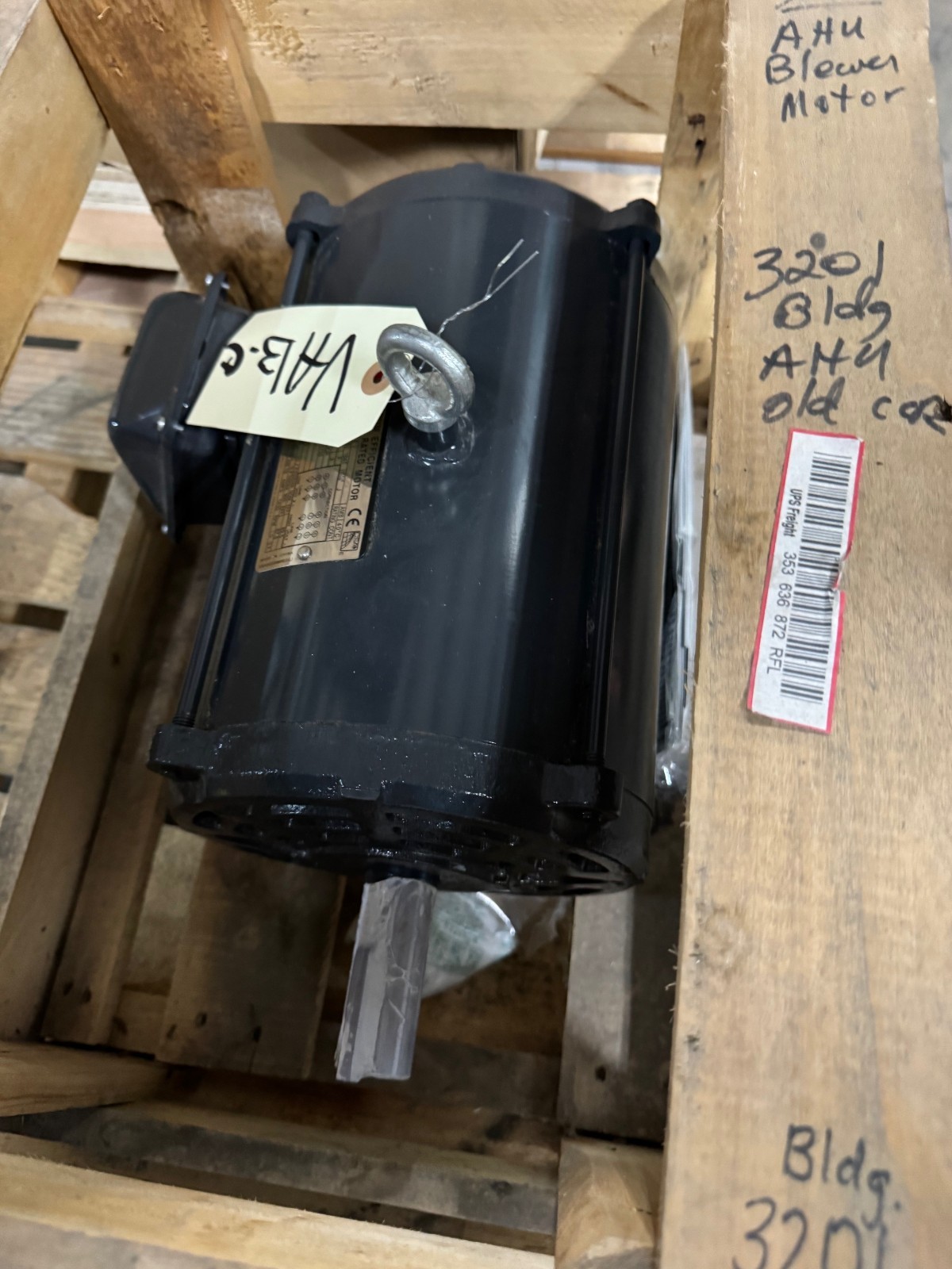 Dayton Inverter Rated Motor 5 HP MODEL 4GZA4 VA13C 1750 RPM 208-230/460 V 15/8