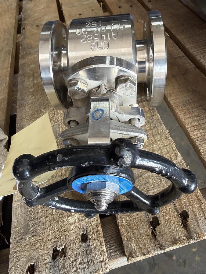 OMB 1" 150 RF GATE VALVE ALLOY 20 BODY FIG# B-F1-810-SF 2ZDN