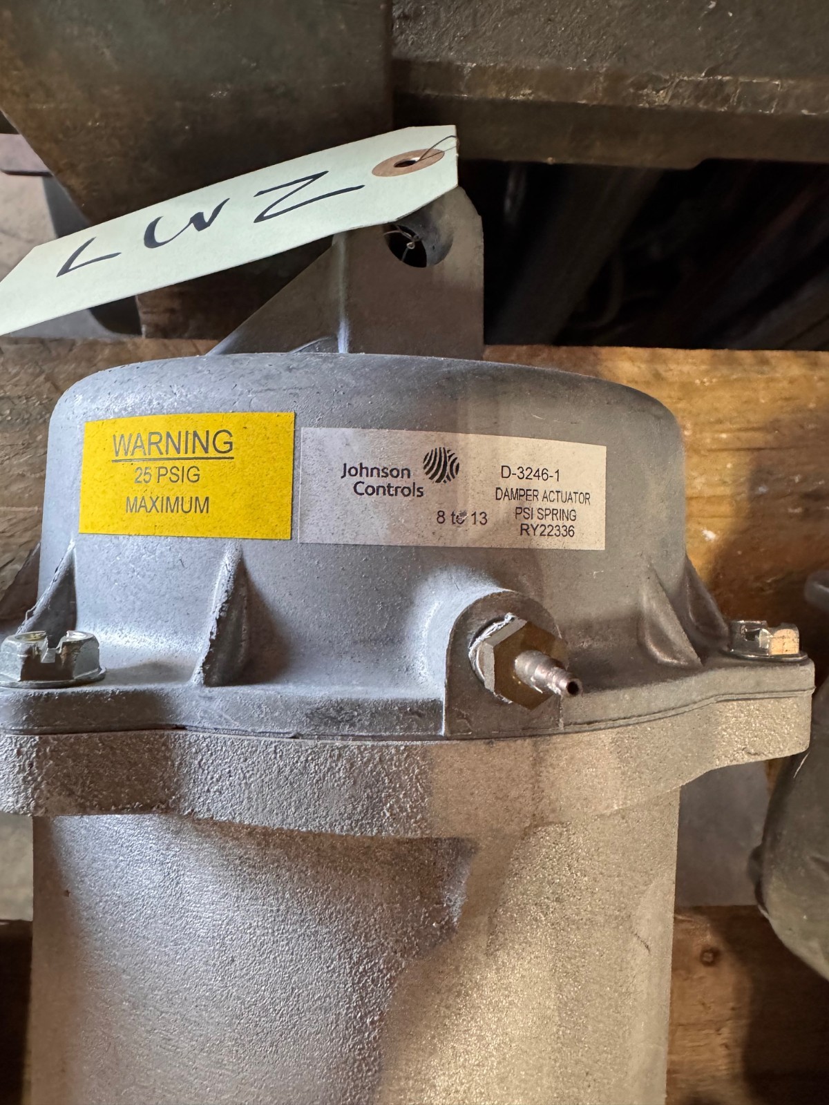 SIEMENS 6" DAMPER ACTUATOR 2PFS 1P 331-3060 ZM9 ZM10 30 PSI SPRING