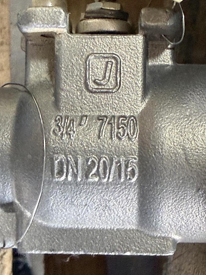 JAMESBURY 3/4" 150 RF BALL VALVE FP FIG # 3/4" 7150313600XTZ2 316 BODY
