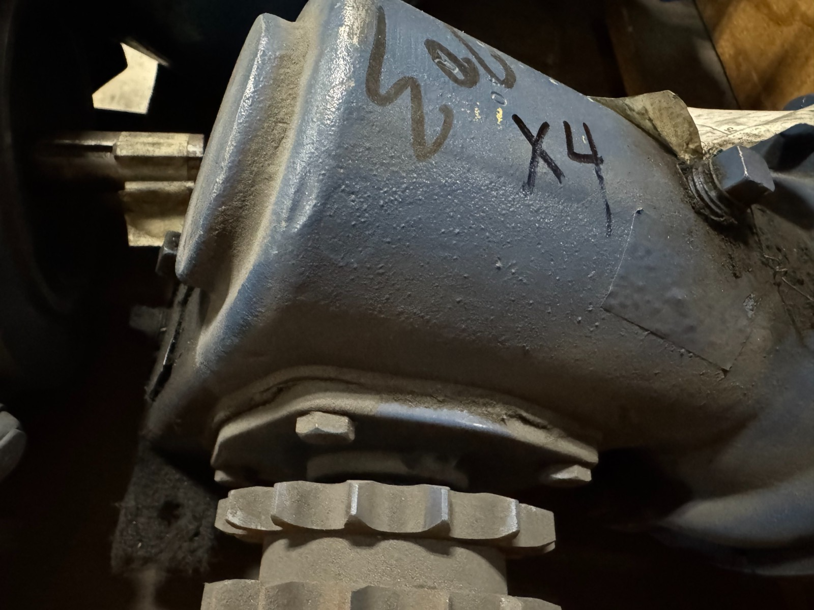 RELIANCE GEAR MOTOR X4 1/2 HP MODEL P56H1335W-20 RATIO 40 1725 RPM 208-230/460 V