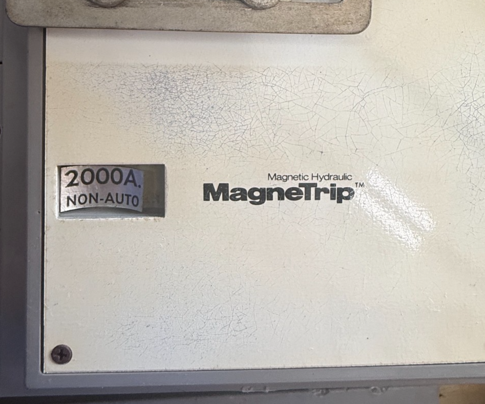 Refurbished General Electric 2000 AMP Power Break I BREAKER MODEL TPY6620  W MagneTrip 2YX1