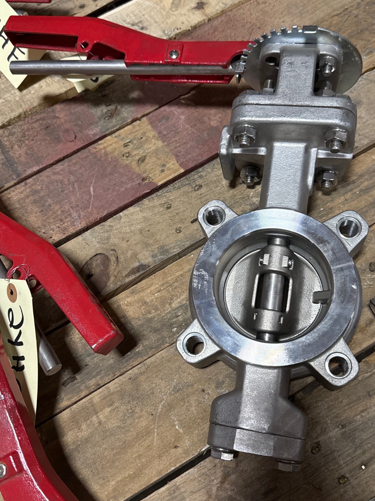 Used WARREN 3" 150 DOUBLE OFFSET LUG HI PERFORMANCE BUTTERFLY VALVE  MODEL 9158-2