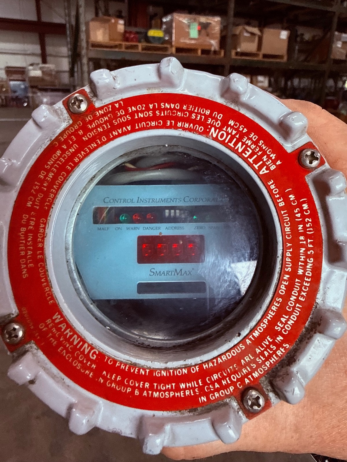 Refurbished CONTROL INSTRUMENTS CROUSE HINDS EIH 232 PRESSURE TRANSMITTER  W SMART MAX BRAIN