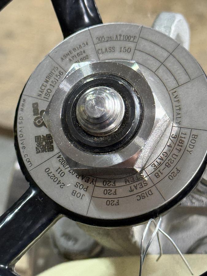 DSI 3/4" 150 RF FS GATE VALVE A-20 BODY A-20 TRIM