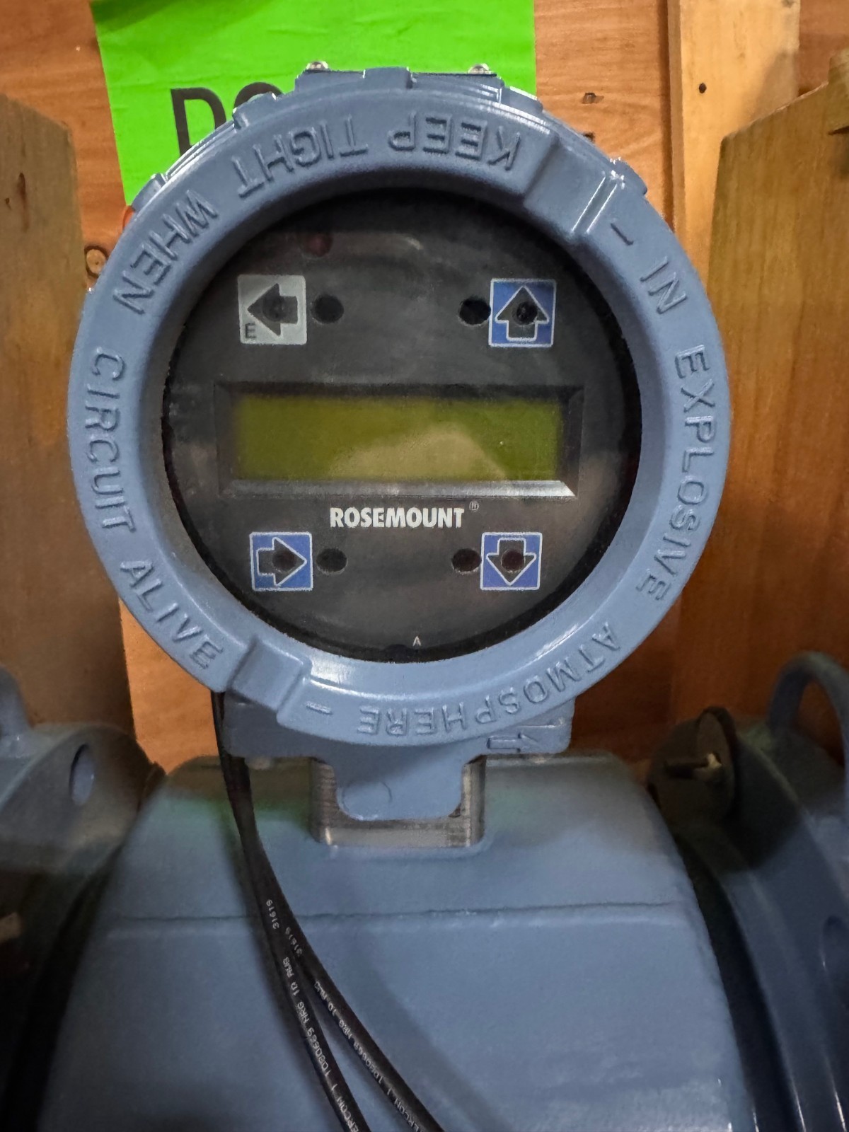 ROSEMOUNT 6" 150 FLOWMETER TEFLON LINED VA12C MOD 8732EMT1A1K5M4 90-250 VAC OUTP