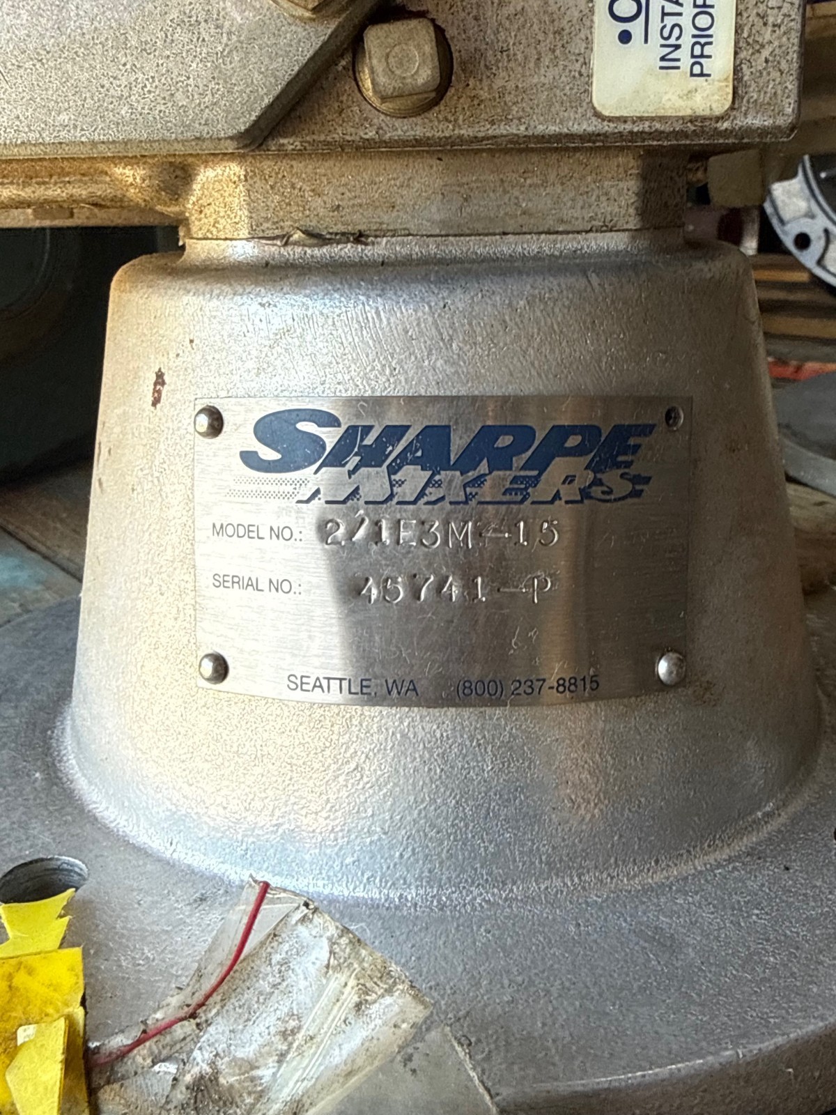 SHARP MIXER REGAL/SPARTAN GEAR REDUCER 1XPC MOD 2/1E3M-15 AL505100/1A56C1.00 175