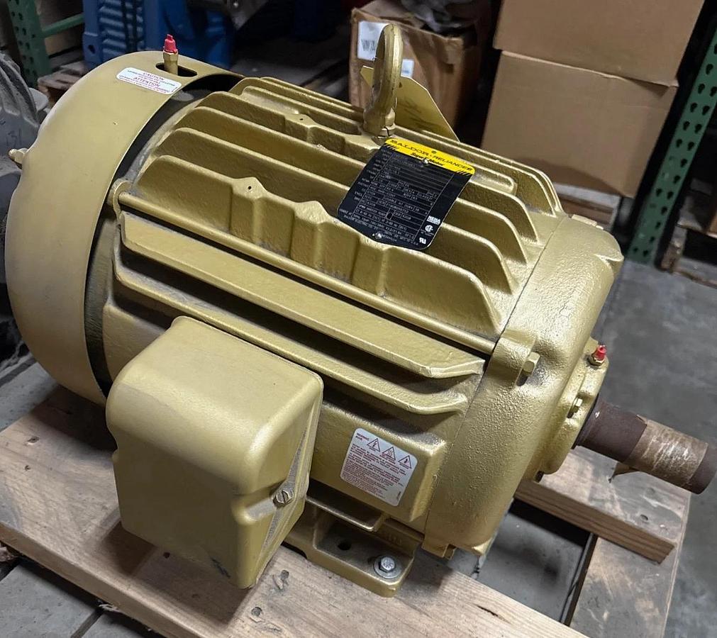 Used BALDOR SUPER E MOTOR 15 HP MODEL CEM2333T 2YBA 1765 RPM 230/460 V 3 PH 36 /18 AM