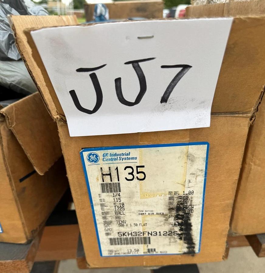 GE MOTOR JJ7 1/4 HP MODEL H135 56KH32FN3122S 1725 RPM 115 V 1 PH 5.1 AMP FR 48