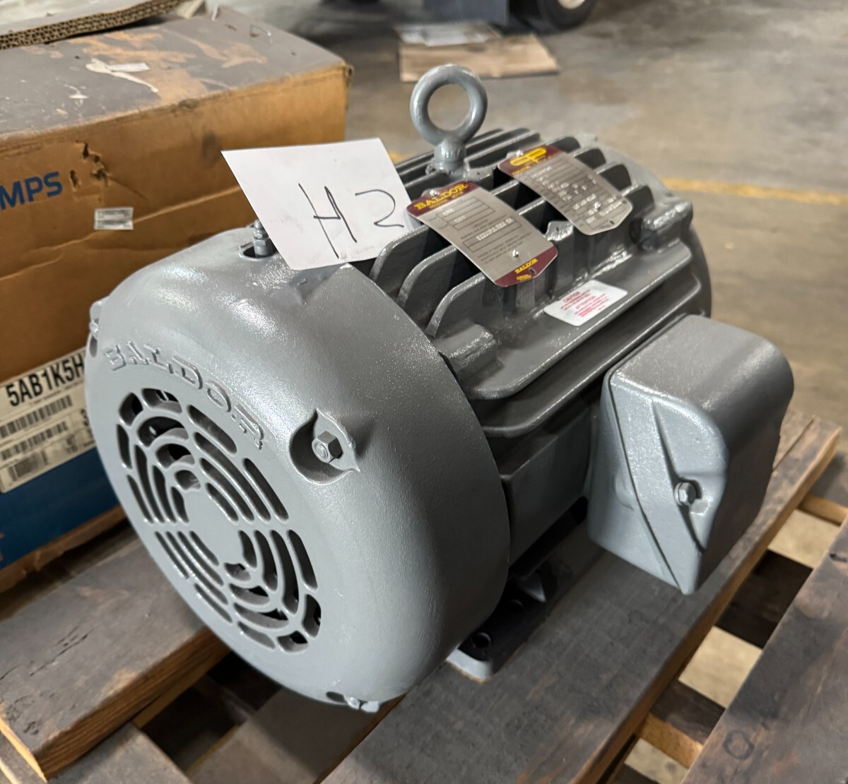 BALDOR MOTOR H2 3 /1.5 HP CHEMICAL PROCESSING PROTECTED C3E225Y546 1150/580RPM