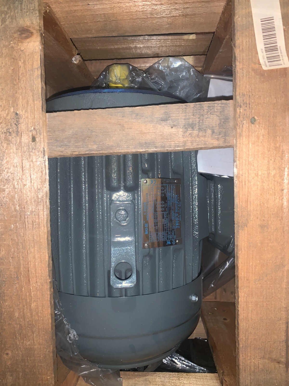 Motor 5 HP Electric TECO WESTINGHOUSE Max SE MODEL NV0052C RPM 3485 230/460 V