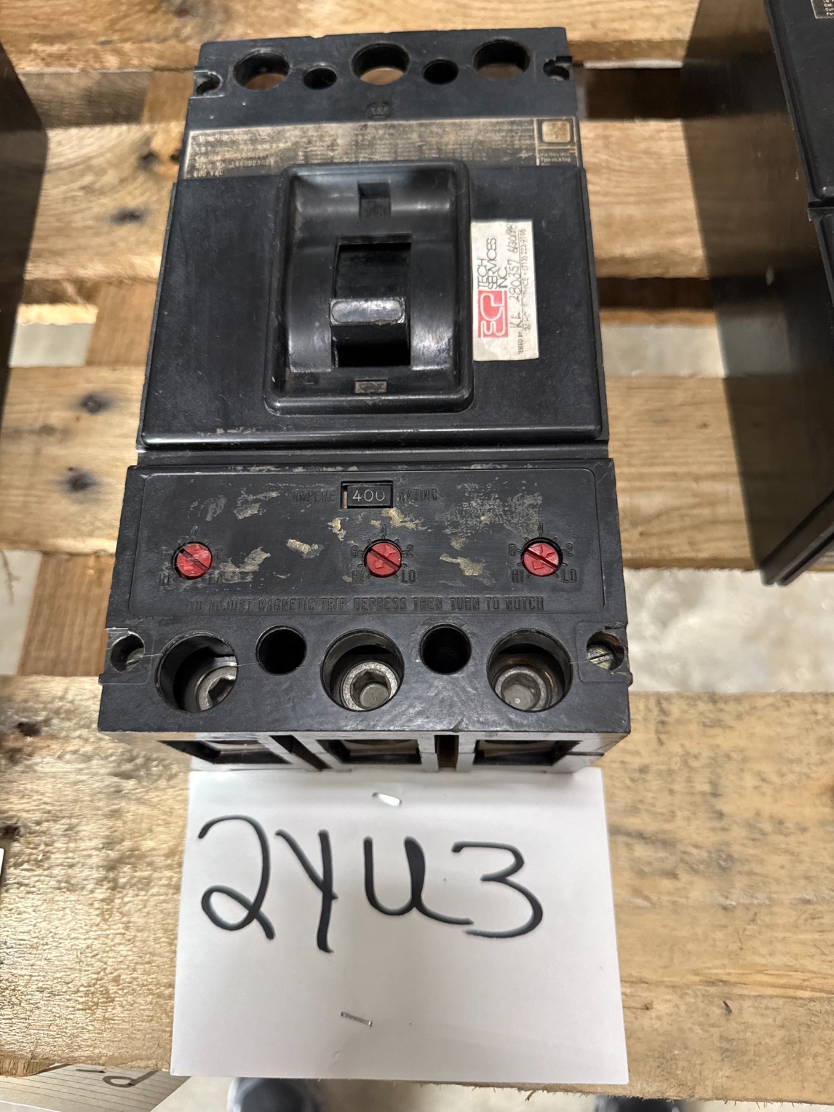 Refurbished Westinghouse Molded Case Circuit Breaker LB400F 400 Amp 3-Pole, 600 Volt 2YU3