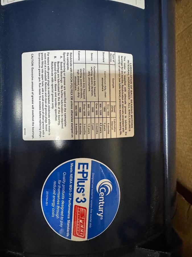 BALDOR 20 HP MOTOR XA3  MODEL M4112T 870 RPM 230/460 V 3 PH 165 AMP FR 324T