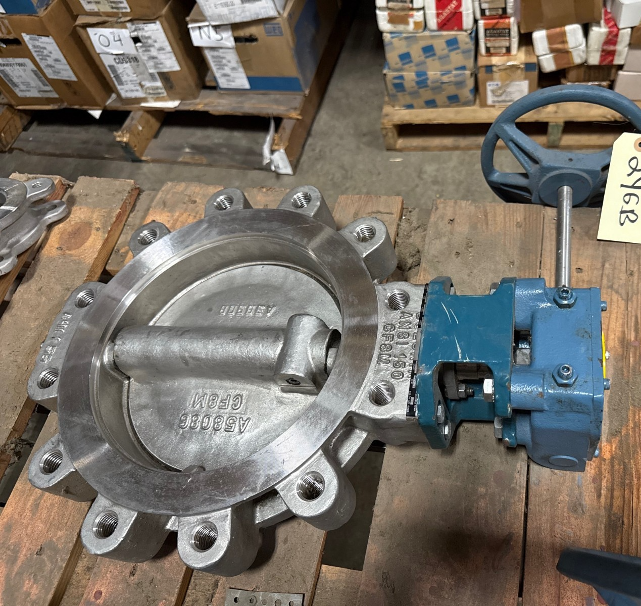 Used DEZURICK 10" 150 LB LUG HI PERF BUTTERFLY VALVE BHP 9610662R001 2YGA 2YGB 2YGC