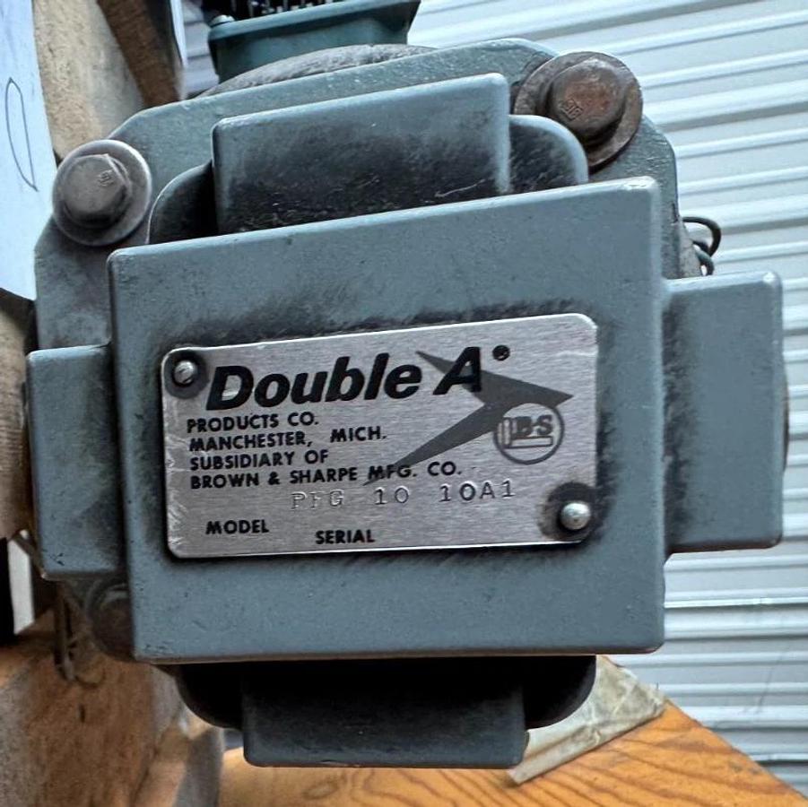 DOUBLE A BROWN & SHARP DD3 HYDRAULIC PUMP MODEL PFG 10 10A1 RELIANCE MOTOR 11 HP
