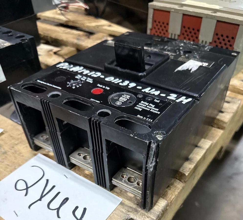 Refurbished WESTINGHOUSE 600 AMP BREAKER LC3600F LC FRAME 3P 600V STYLE 128C64G14 2YU4