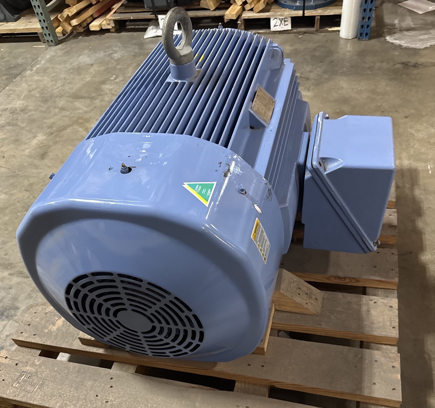 Used Hyundai Crown-Triton 200 HP Motor Model HLS447PR0408 440 V  1785 RPM 222 Amp