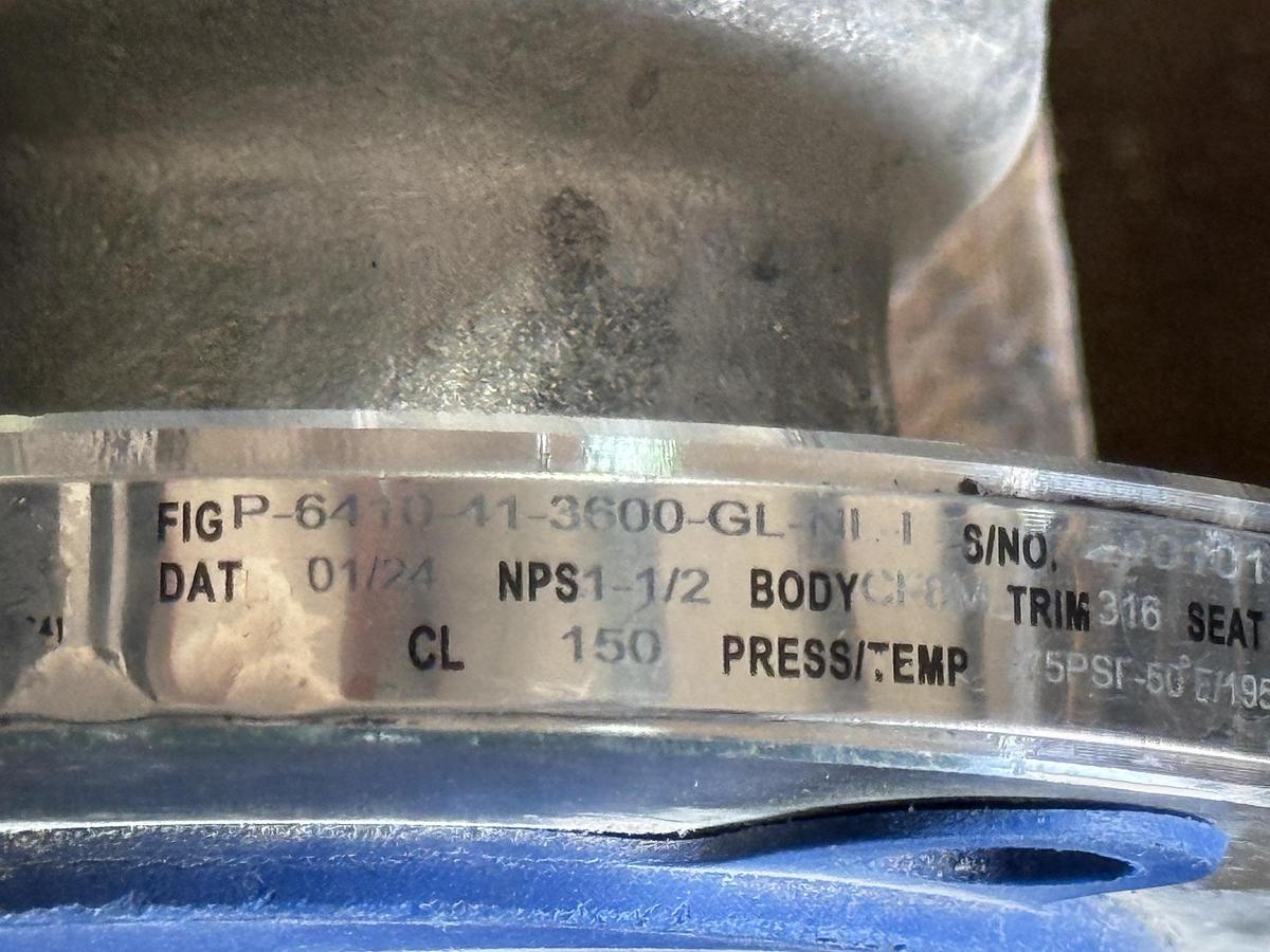 JAMESBURY 3/4" 150 RF BALL VALVE FP FIG # 3/4" 7150313600XTZ2 316 BODY