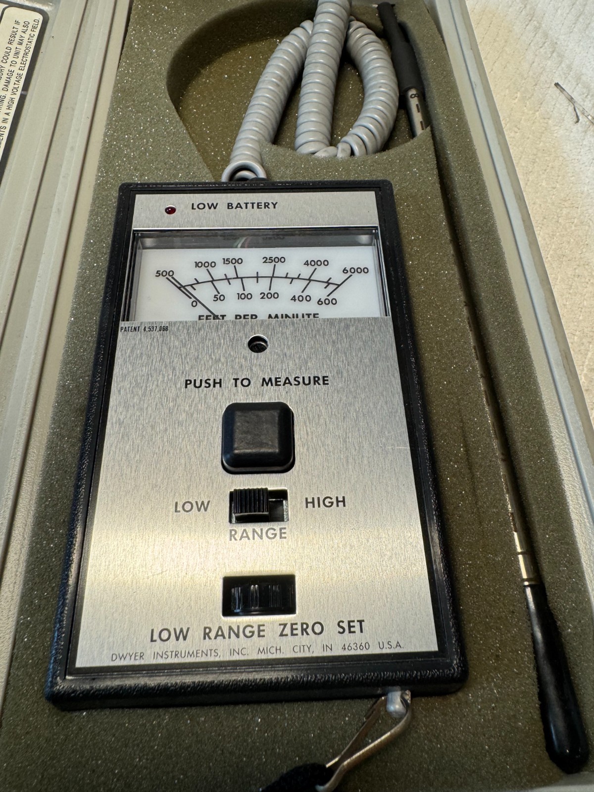 DWYER THERMAL ANEMOMETER AC5 SERIES 470