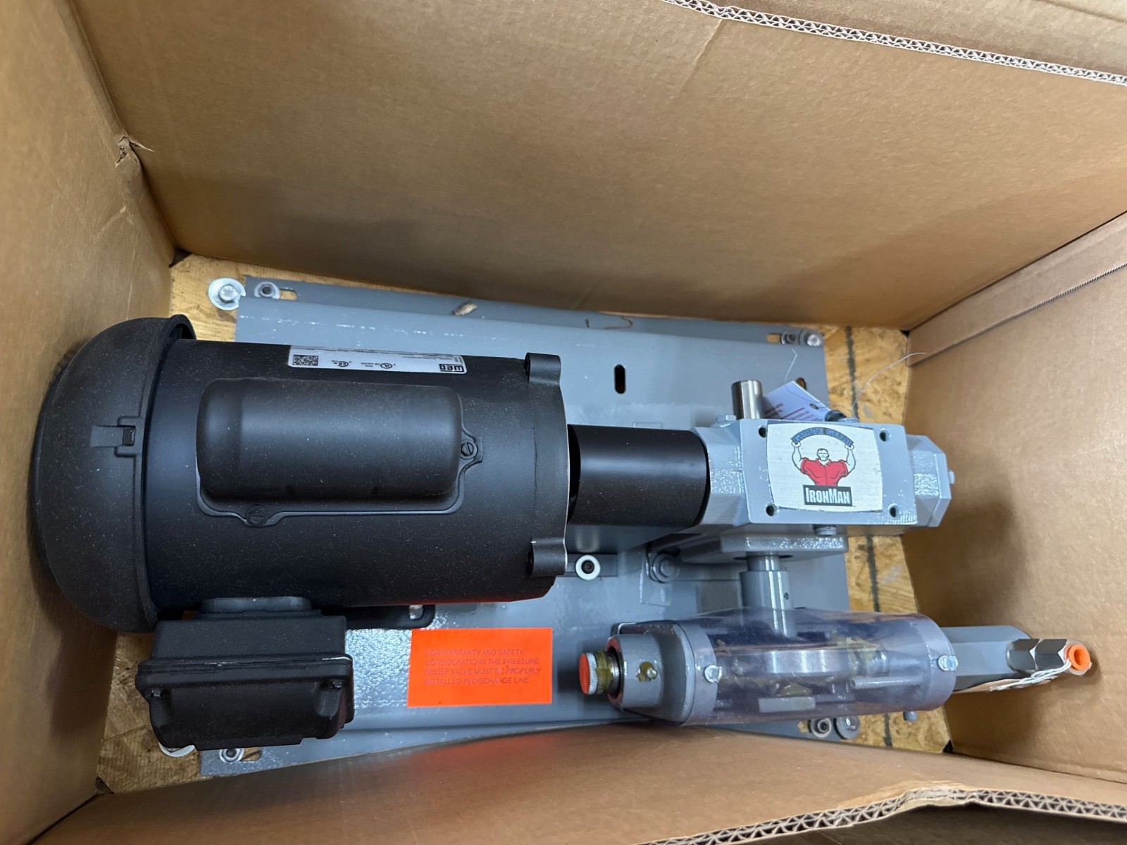 IRON MAN GEAR MOTOR W RELIEF VALVE 2XSA 2XSB MOD NH-T-821-50-D SP 50 TO 1 RATIO