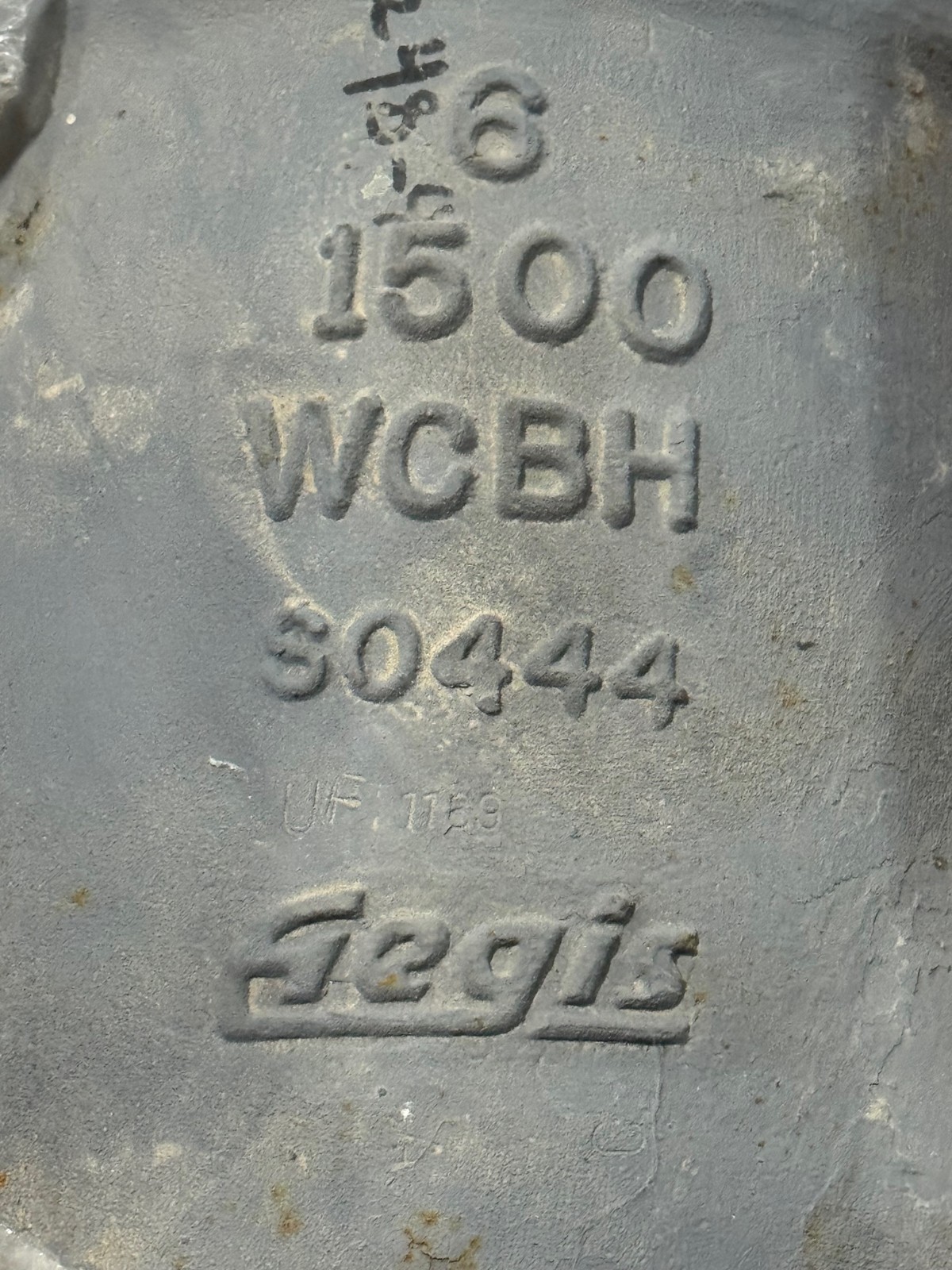 6" 1500 BW PRESSURE SEAL GATE VALVE WCB W GEAR OP P38 AEGIS