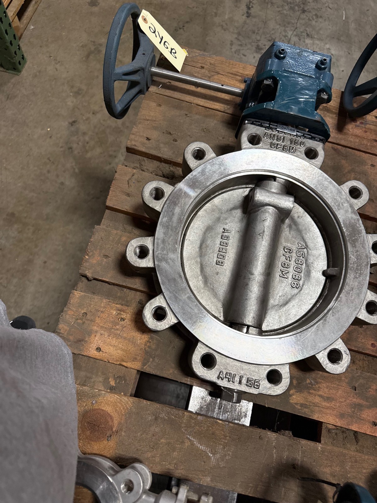 Used DEZURICK 10" 150 LB LUG HI PERF BUTTERFLY VALVE BHP 9610662R001 2YGA 2YGB 2YGC
