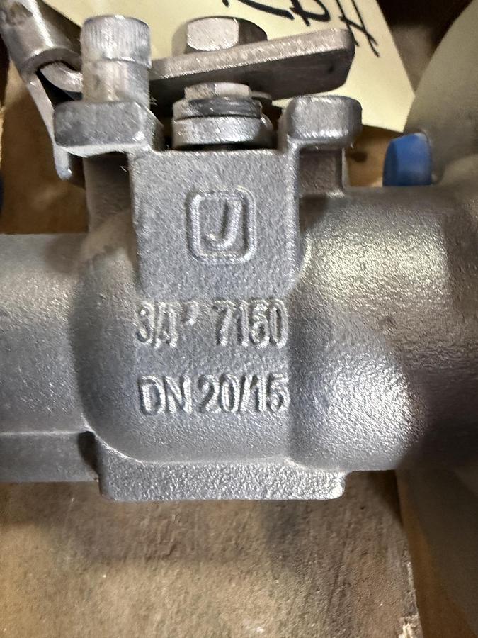JAMESBURY 3/4" 150 RF BALL VALVE FP FIG # 3/4" 7150313600XTZ2 316 BODY