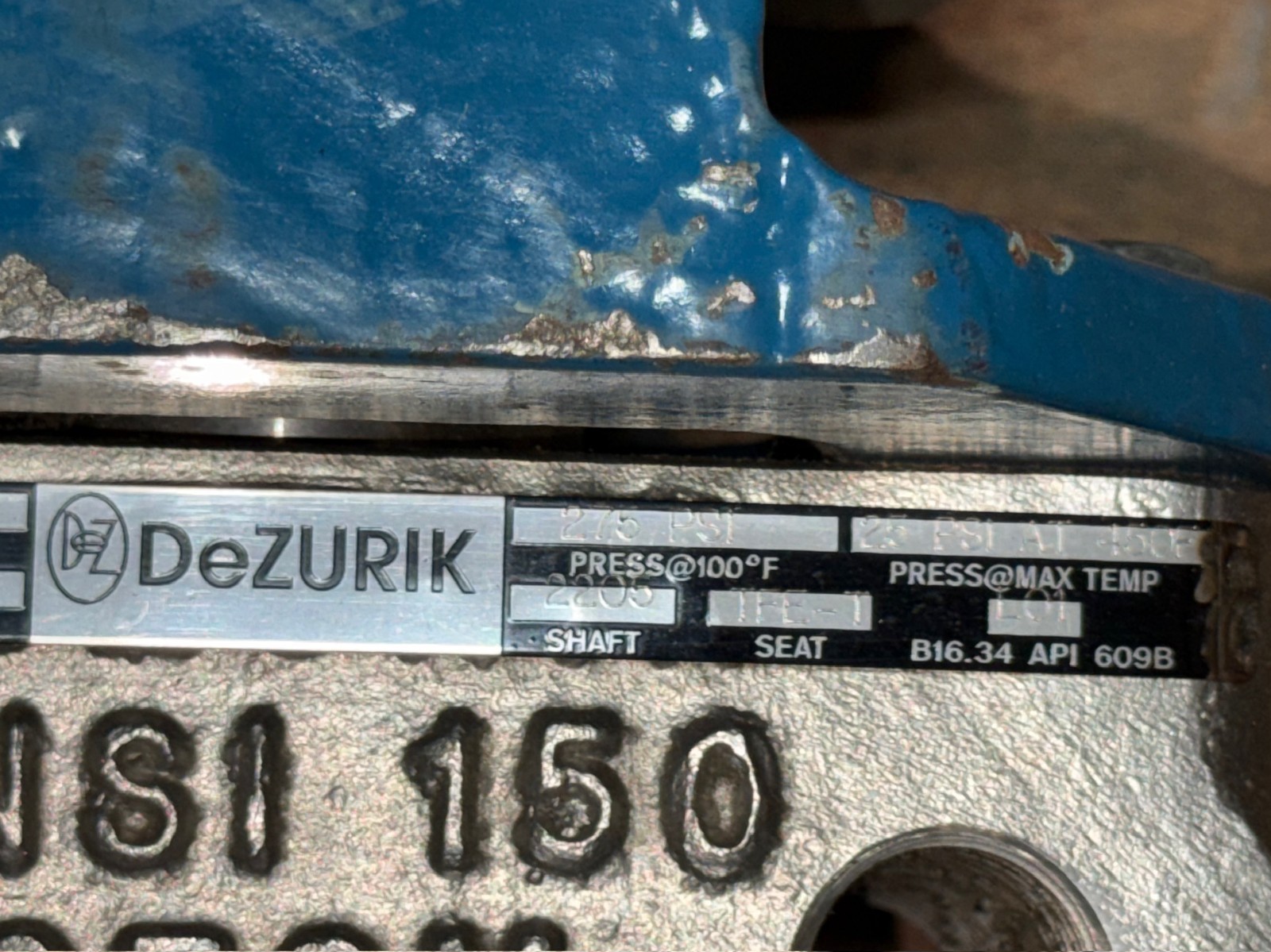 Used DEZURICK 10" 150 LB LUG HI PERF BUTTERFLY VALVE BHP 9610662R001 2YGA 2YGB 2YGC