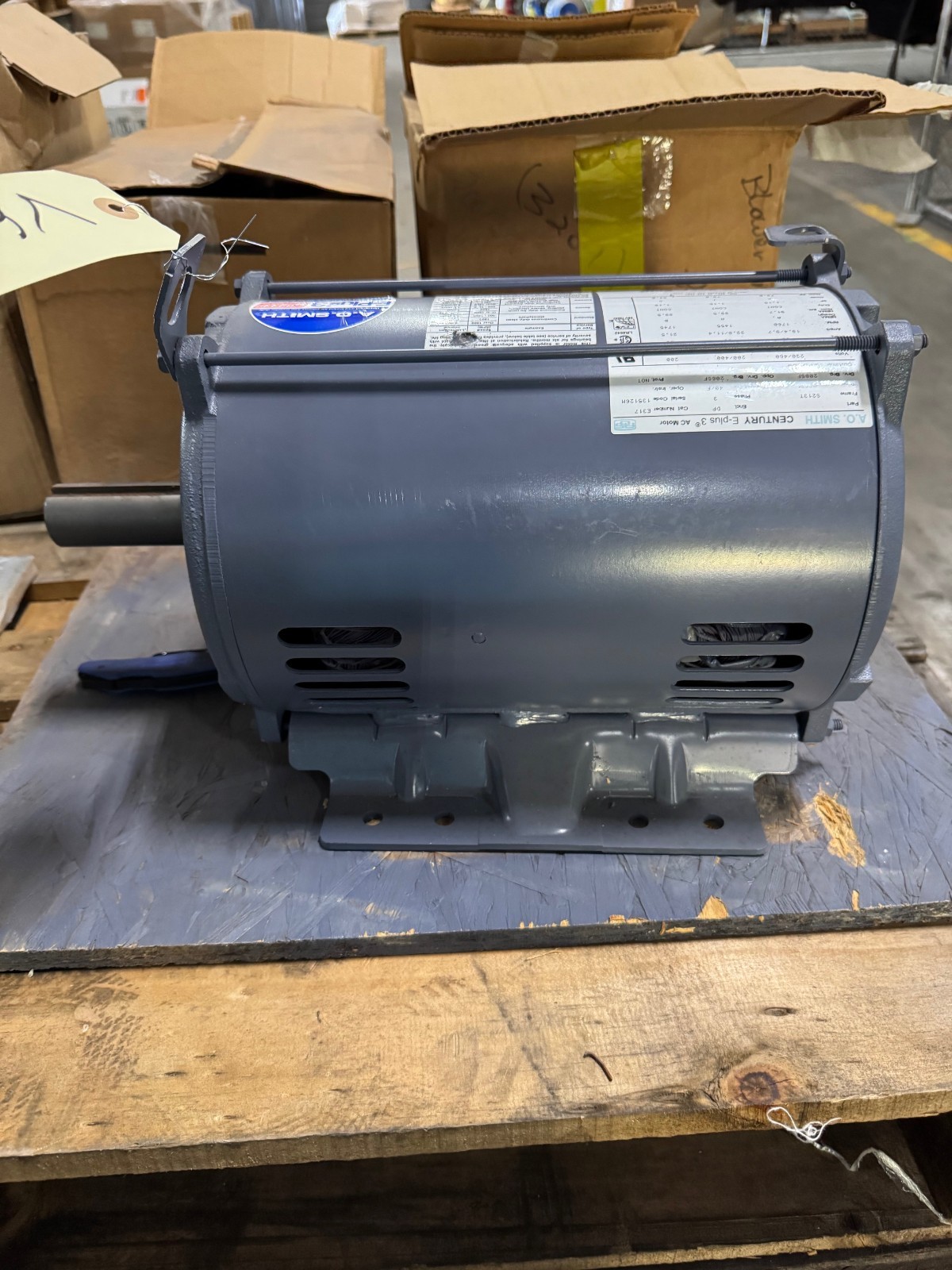 AO SMITH CENTRY E PLUS 3 Motor 7.5 HP MODEL E317 VA10A 1765 RPM 230/460 V