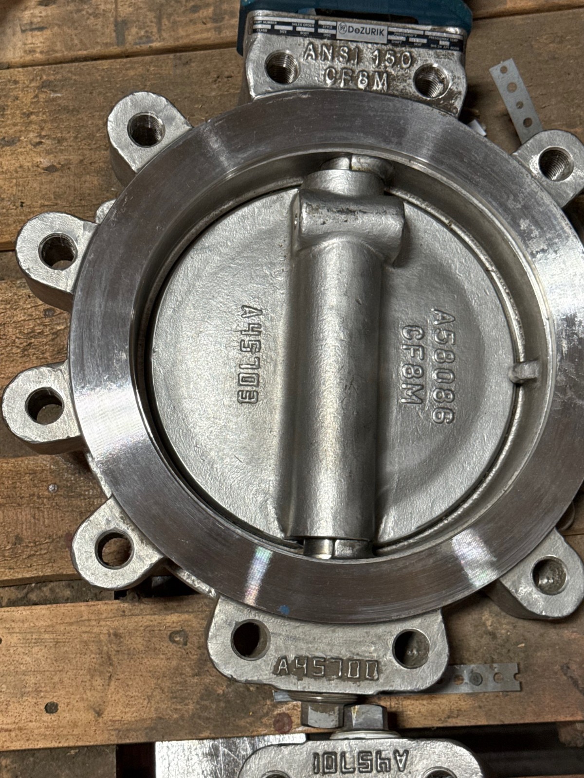 Used DEZURICK 10" 150 LB LUG HI PERF BUTTERFLY VALVE BHP 9610662R001 2YGA 2YGB 2YGC
